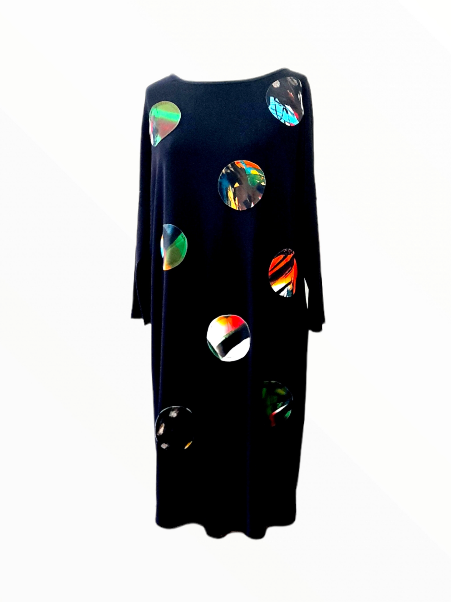 Colourful Detail Jersey Dress