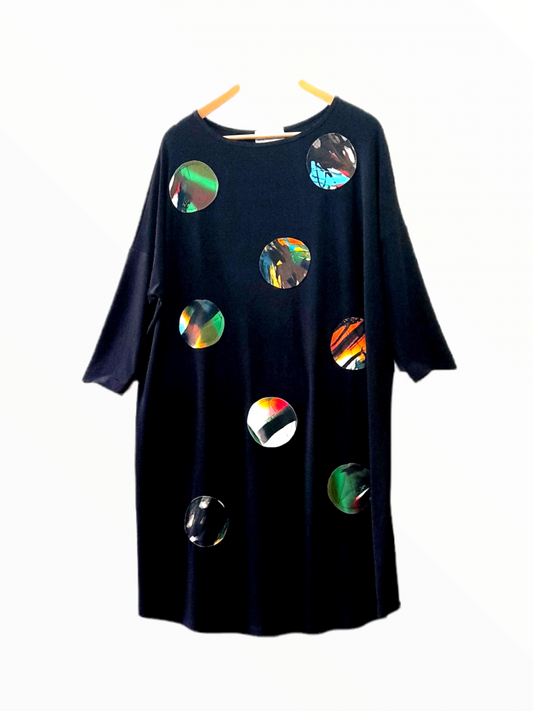 Colourful Detail Jersey Dress